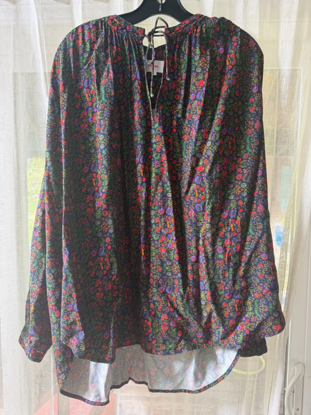 XIRENA Ameli floral print  Blouse  Med EUC - Picture 5 of 6